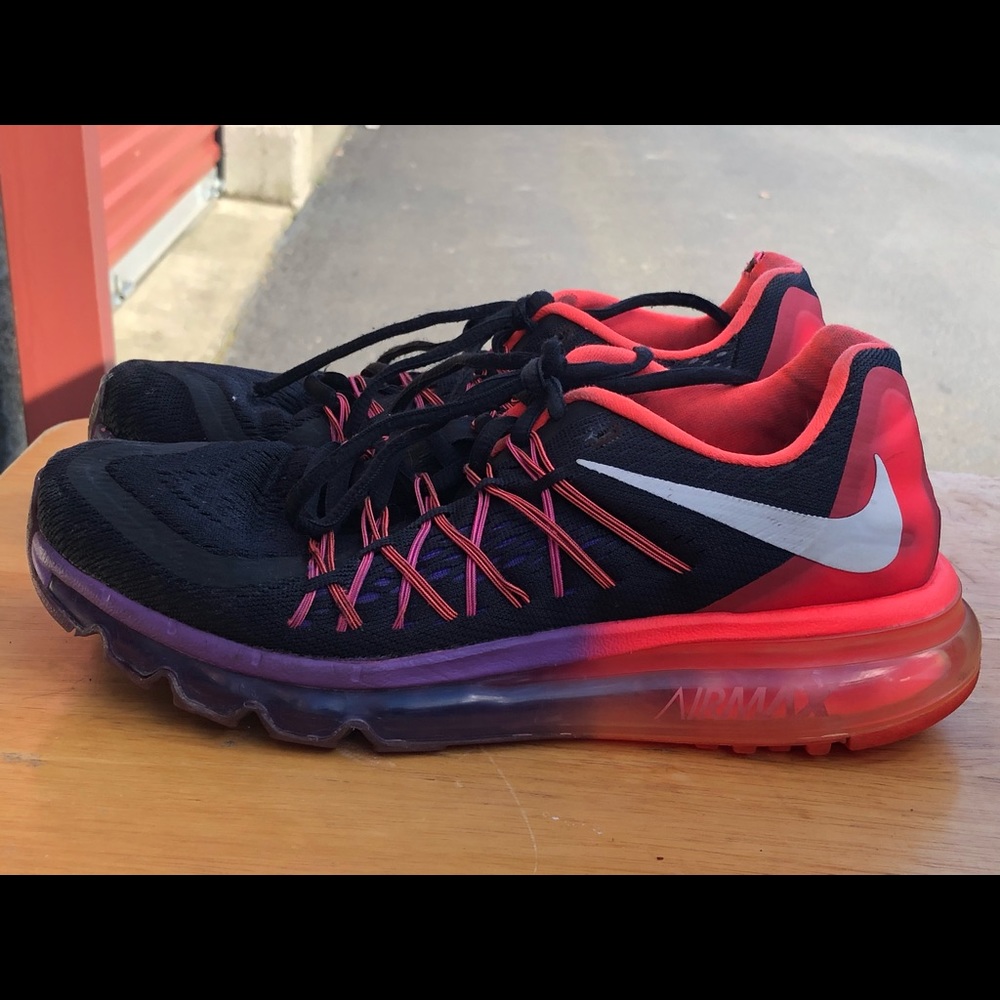 Nike Air Max 2015 Women’s Black/Purple Running Shoes 698903-006  Size 8